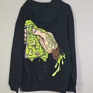 MAYC mutant Ape Yacht Club Hoodie Black and Green Pullover Hoodie Size  Large